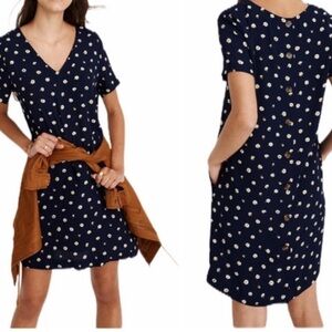 Madewell Button-Back Easy Dress in Daisy Dots Size L